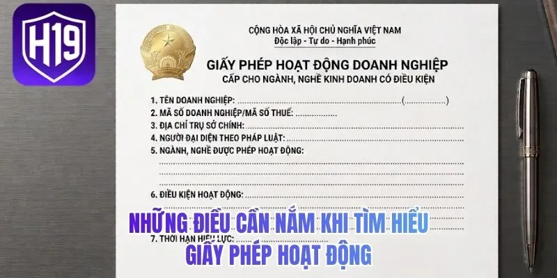 Những điều cần nắm khi tìm hiểu giấy phép hoạt động